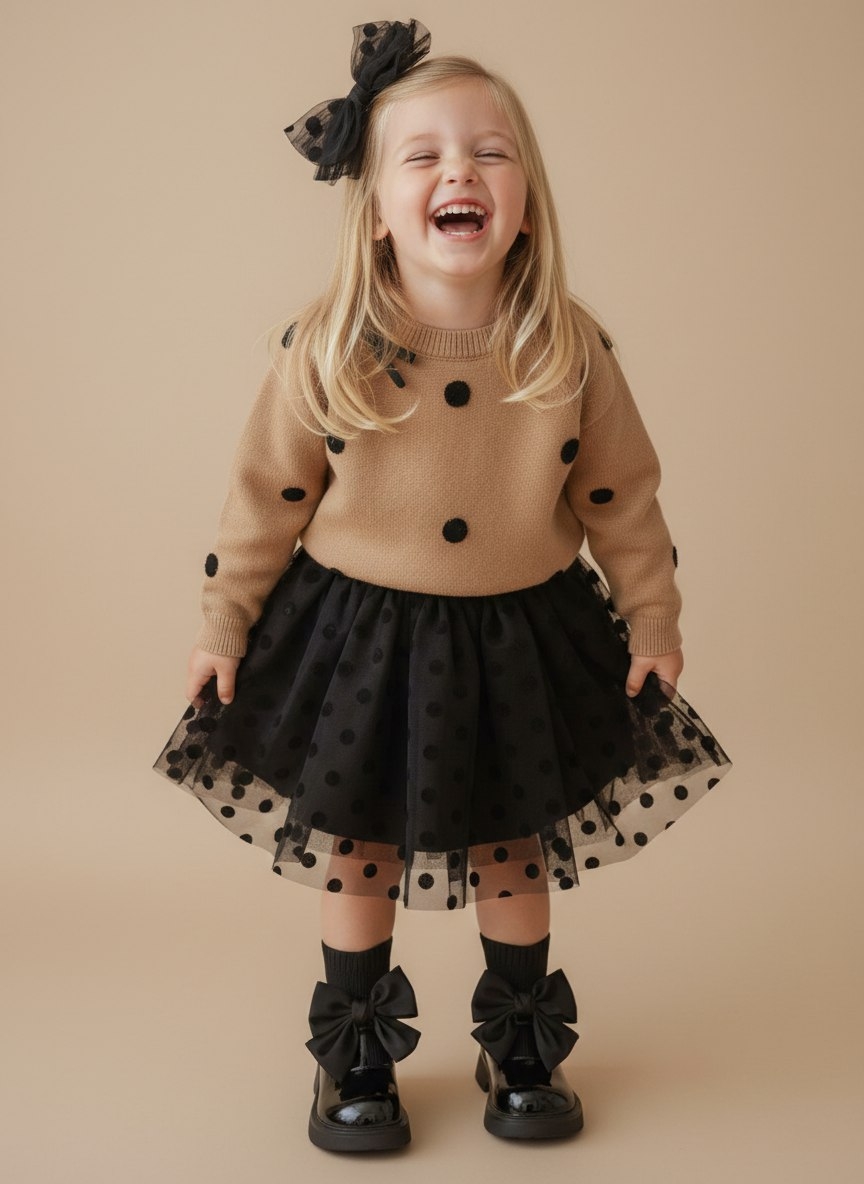 Джемпер + юбка + бант