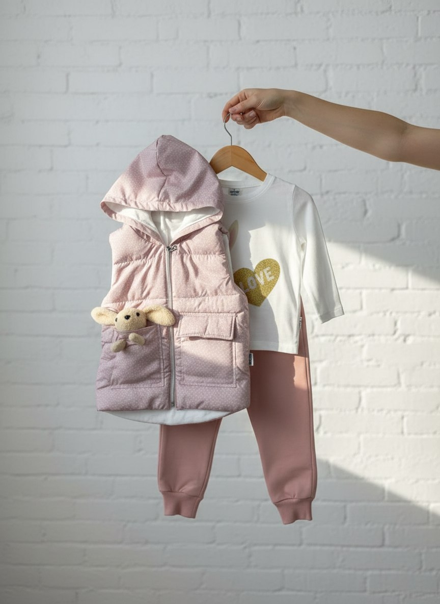 Жилетка + джемпер + штаны