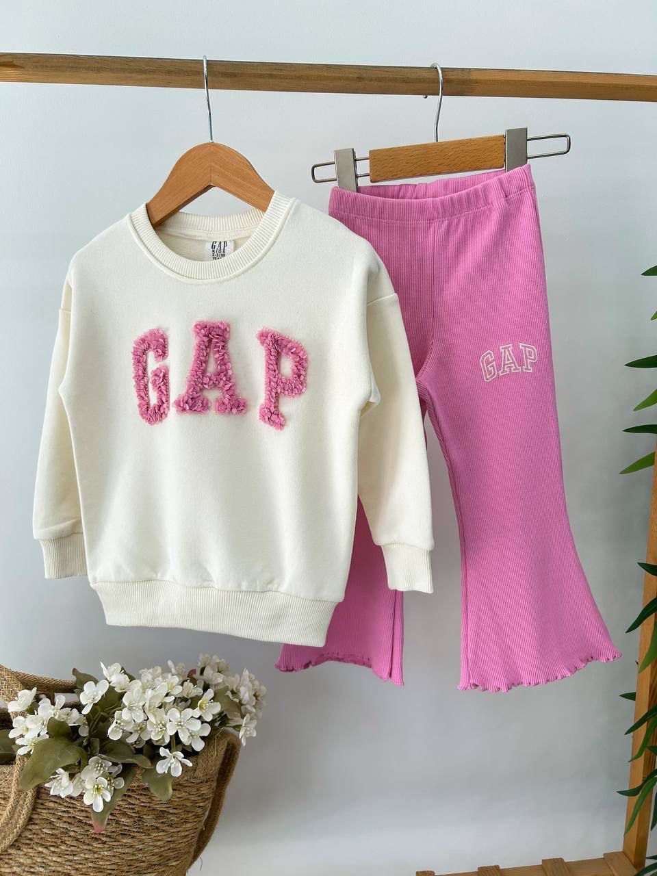 Набор : джемпер + леггинсы в рубчик 