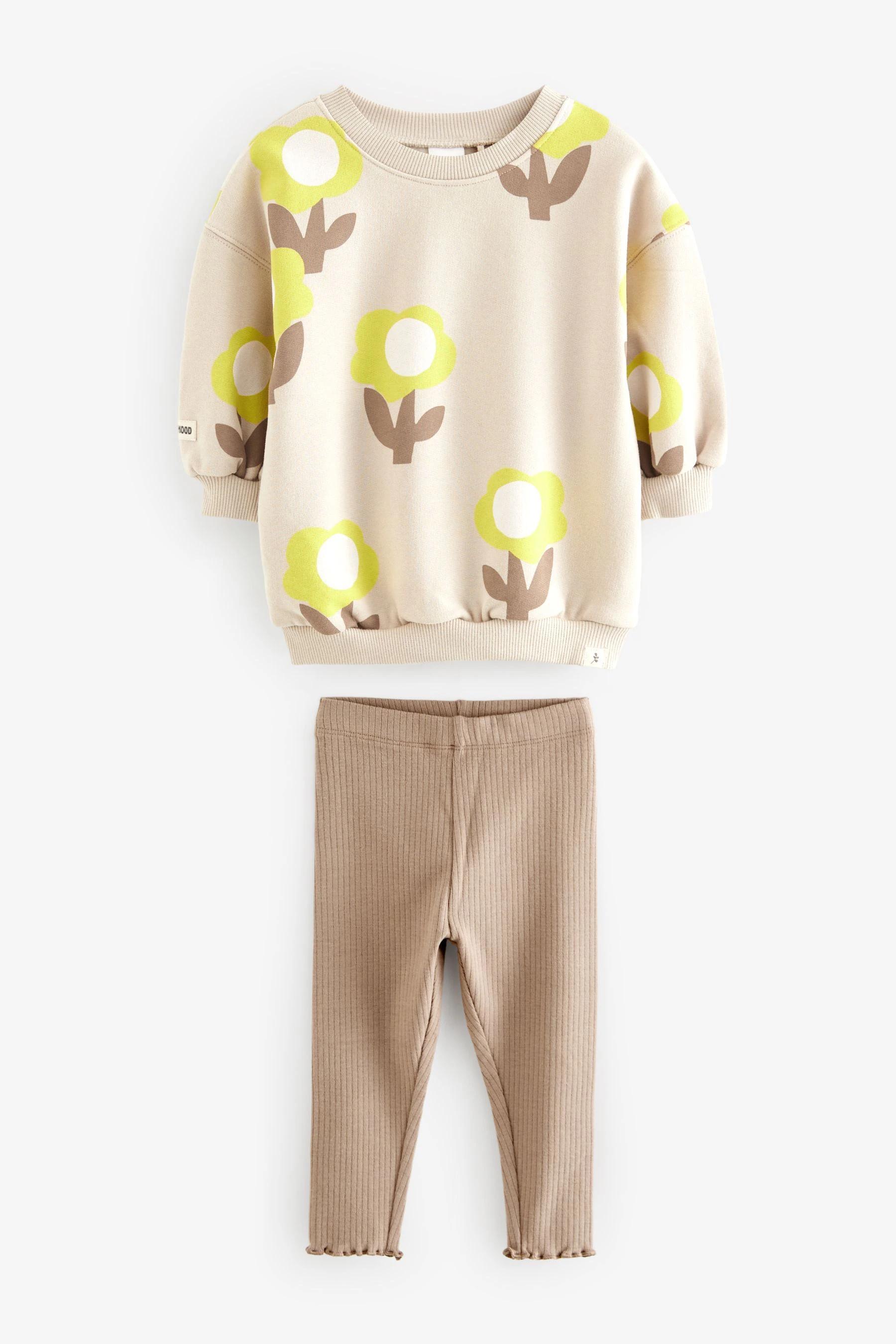 Набор : джемпер + леггинсы в рубчик 